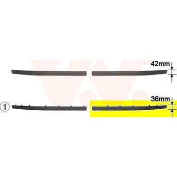 Karosérie Ozdobna / ochranna lista, naraznik VAN WEZEL 0639483