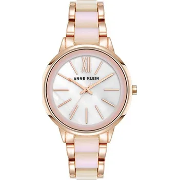 Módní doplněk Anne Klein dámské hodinky kulaté zlaté AK/1412IRRG