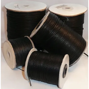 Voskovaná šňůra černá ø 1 mm