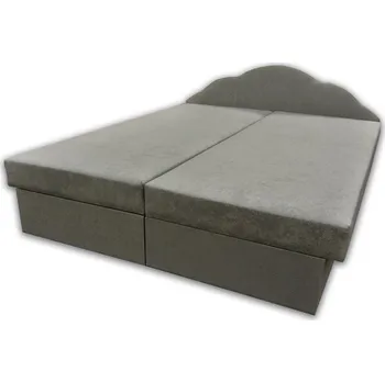 Postel Letiště Jitka Lux s úložným prostorem - šedá Rozměr: 170x195