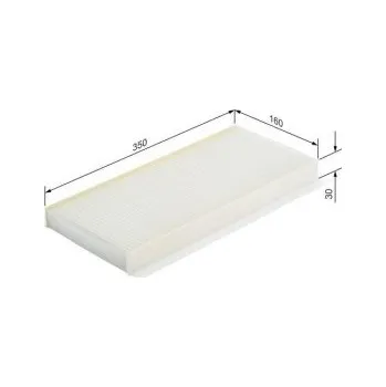 Kabinový filtr Kabinový filtr Ford FOCUS I karoserie/kombi (DNW) Bosch - 1.4, 1.6, 1.8, 1.8TDDi, 1.8TDC