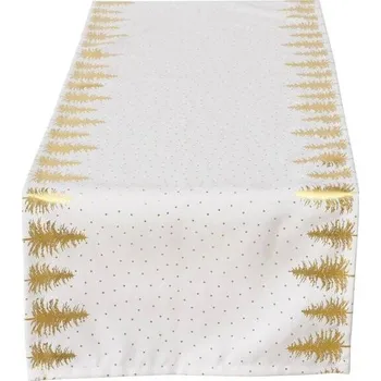ubrus Boltze Home Vánoční běhoun na stůl PLATINA, 138,6 cm