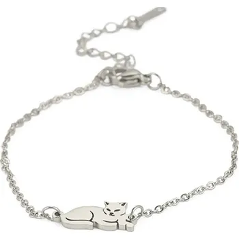 Náramek Náramek s kočkou ocelový