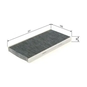 Kabinový filtr Kabinový filtr Opel SIGNUM Šikmá zadní část (Z03) Bosch - 1.8, 2.0T, 2.2direct, 2.8V6T, -