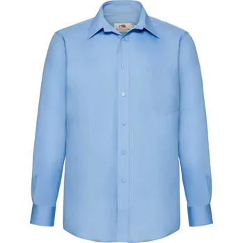 Cizojazyčná kniha Men's shirt Poplin D/R 651180 55/45 115g/120g Fruit of the Loom světle modrá 2467468
