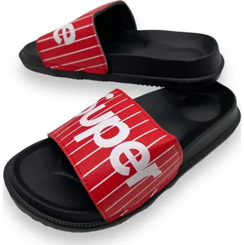 Pánské pantofle Camo Pánské červené pantofle Barva: Červená, Velikost: 37