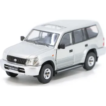 autíčko Toyota Land Cruiser LC95 2008 šedá LHD 1:64 - BM Creations Toyota Land Cruiser LC 95 Left Hand Drive - model auta 1/64