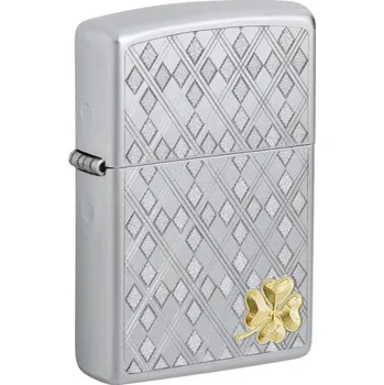 Zapalovač Benzínový zapalovač Zippo Argyle Clover