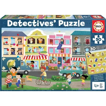 puzzle pro nejmenší EDUCA Detektivní puzzle Město 50 dílků