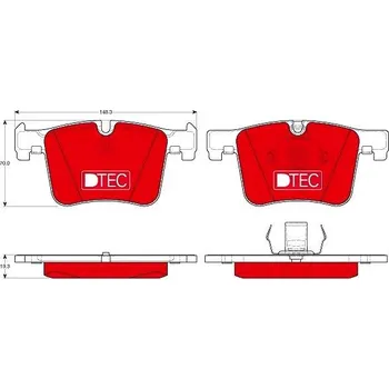 Brzdový systém TRW Brzdové destičky GDB1942DTE