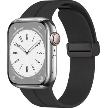 Příslušenství k chytrým hodinkám eses Silikonový řemínek pro Apple Watch - Magnetický černý L - 38mm, 40mm, 41mm