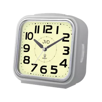 Budík JVD Ručkový netikající tichý budík s luminiscenčním číselníkem JVD SRP2402.3 (luminiscenční číselník svítící až 6hod)