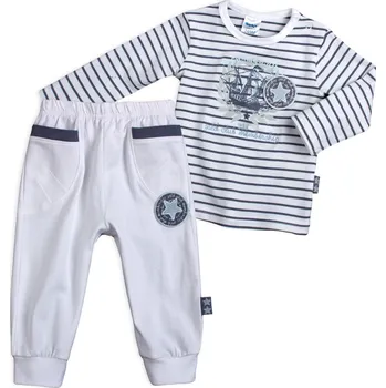 Kojenecká souprava Kojenecká souprava DIRKJE SAILING bílá Velikost: 68