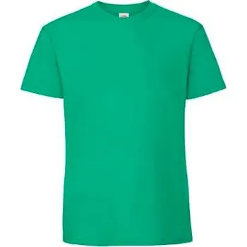 Zielona koszulka męska Iconic 195 Ringspun Premium Fruit of the Loom Fruit of the Loom zelená 2466963