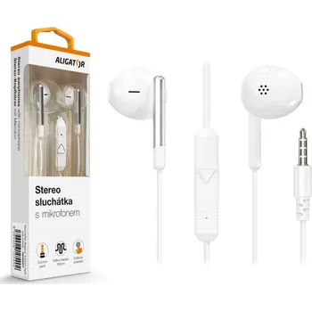 Audio Sluchátka ALIGATOR Design&Music, bílá