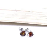 Jan Kos jewellery Stříbrné náušnice s jantarem 12125439