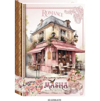 Bonboniéra Masha kniha 200g, ml.čok - Páv/Kavárna