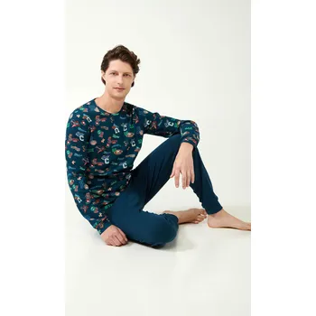 Pánské pyžamo Vamp - Pyžamo s potiskem 21612 - Vamp blue moonlit xxl