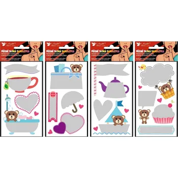 samolepka Anděl Samolepky škrabací pro tajné vzkazy - Medvídek