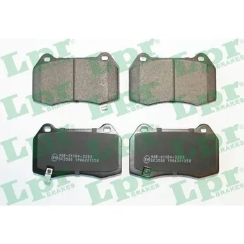 Brzdový systém Sada brzdových destiček, kotoučová brzda LPR 05P1358