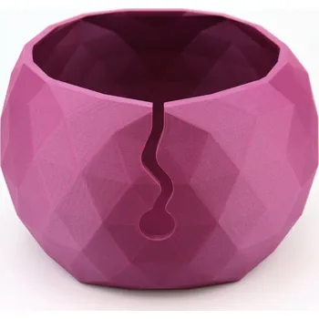 Příze Pro Háčkování Miska na klubíčko LOW POLY, XL purpurová
