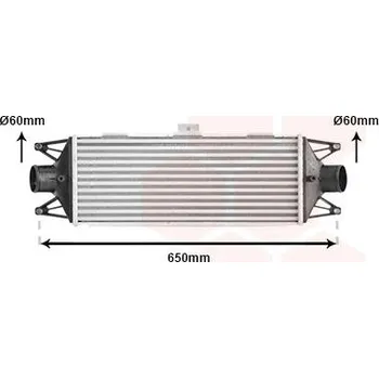 Turbodmychadlo chladič turba VAN WEZEL 28004099