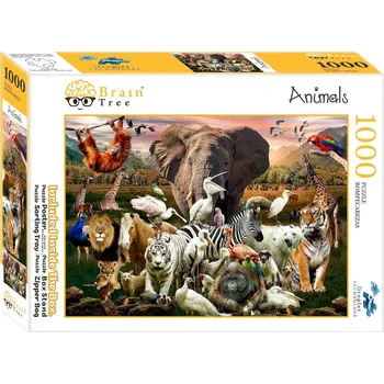 Puzzle Brain Tree Puzzle Zvířata 1000 dílků