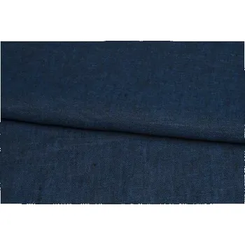 Žíhané lněné plátno, tmavě modré, sartor.cz