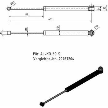 Al-ko Tlumič nájezdové brzdy pro typ 60S