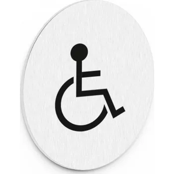 METAL BUD piktogramy METAL-BUD toaleta pro invalidy, lepící, inox