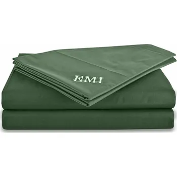Prostěradlo Plachta ložní tmavě zelená pevná EMI: Pevné dvojprostěradlo 200x220