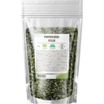 BrainMax Pure BrainMax Pure® Pumpkin Seeds Peeled, Dýňová semínka BIO, 250g *CZ-BIO-001 certifikát