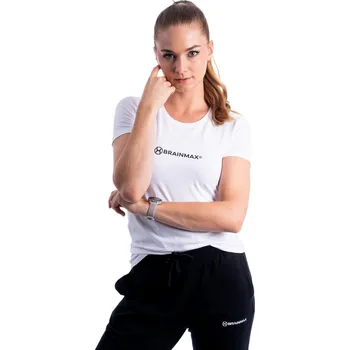 Dámské tričko Triko BrainMax dámské 2023, bílé Velikost: M Tričko s krátkým rukávem pro ženy v bílé barvě