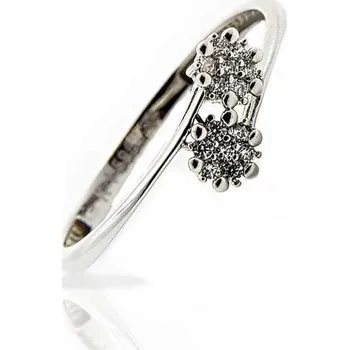 Prsten Diante Zlatý prsten s bílým kamenem 59630100