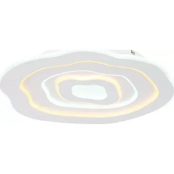 Globo 41769-24 JACKS - Moderní stropní lustr v bílé barvě, LED 24W, 3000 + 6500K, 48 x 43cm (Stropní lustr bez ovladače a bez možosti přepínání barev - svítí současně)
