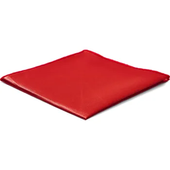 Látkový kapesník Lesklý červený kapesníček do saka Basic - Trendhim