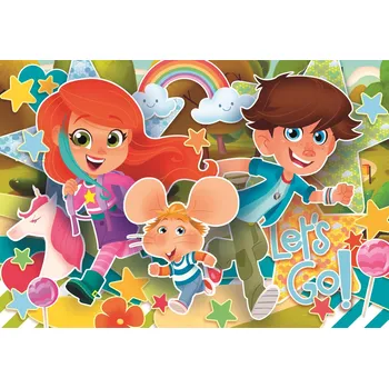 puzzle pro nejmenší CLEMENTONI Obří podlahové puzzle Myšák Gigio 40 dílků