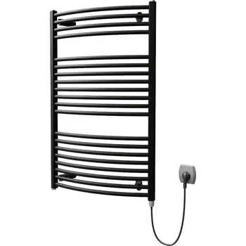 Radiátor EBS Grande Radiátor 75x97 oblý, elektrický, černý samet DGRR09700750ZK51-6502