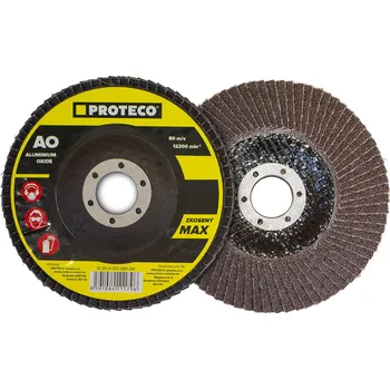 Brusný kotouč PROTECO kotouč lamelový zkosený MAX 115 mm AO, zr.100 - ocel