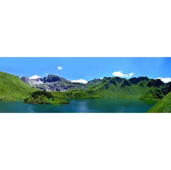 Obraz Bondecor Obraz tisk na plátno, 50x150 cm, Krajina lake