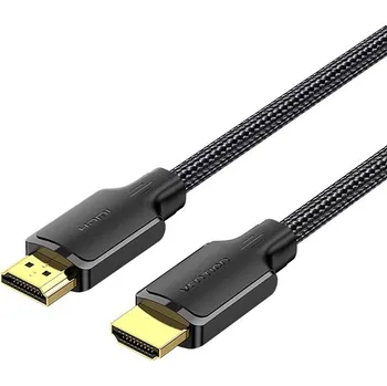 Datový kabel Vention Cotton Braided 4K HDMI Male to Male Cable 3M Black