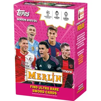 Karetní hra Fotbalové karty Topps 2023-24 Merlin UEFA Club Competitions Blaster Box (Exclusive)