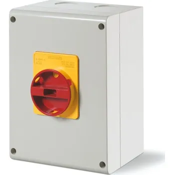 vypínač a zásuvka SCAME Spínač ISOLATOR-TP 63A 4P IP65 emergency 590.EM6305