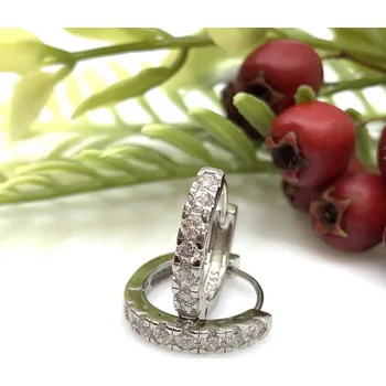 Náušnice Jan Kos jewellery Stříbrné náušnice kruhy 12122435