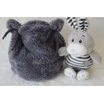 AMÁLKA Chlupatá čepička, tmavě šedá Velikost: 56-62