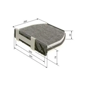 Kabinový filtr Kabinový filtr Mercedes GLK-CLASS (X204) Bosch - 200, 250, 2504-matic, 2804-matic, 3004-