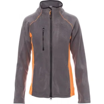 Dámská fleecová mikina ASPEN+LADY, Payper Barva: OCELOVĚ ŠEDÁ/ORANŽOV, Velikost: XL