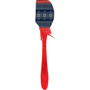 Obracečka ALVARAK Stěrka kuchyňská 26 cm, silikon, sněhové vločky