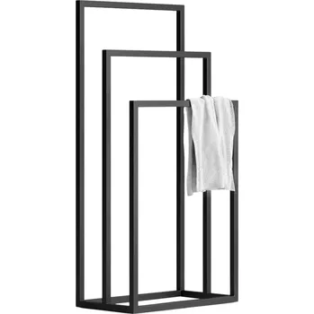 CERANO - Kovový stojan Trionfo - černá matná - 45x90x25 cm