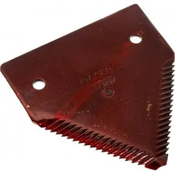 Žací Nůž Vroubkovaný 84x76x2,7mm Fi 5,5mm Agv Díly John Deere New Holland 80365110 525365110 Agv Parts 20042